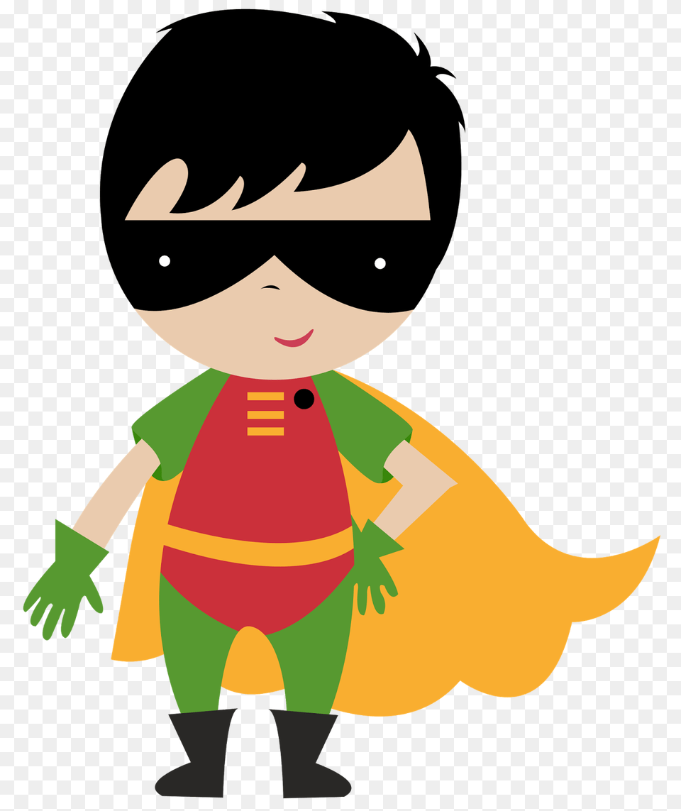 Baby Superheroes Clipart, Cape, Clothing, Person, Costume Png Image