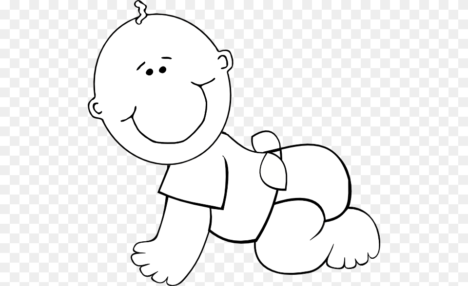 Baby Svg Clip Arts Baby Coloring Black And White, Person, Face, Head Free Png Download