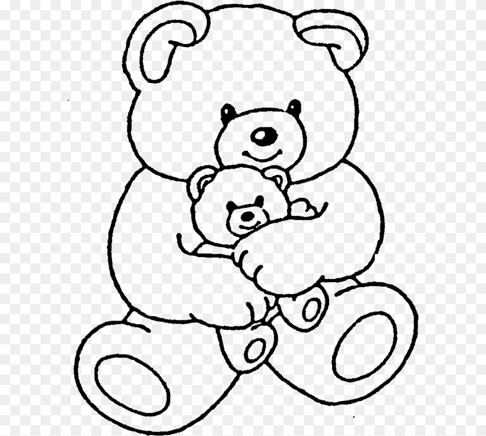 Baby Teddy Bear Drawing At Getdrawings Teddy Bear Coloring Pages, Gray Free Transparent Png