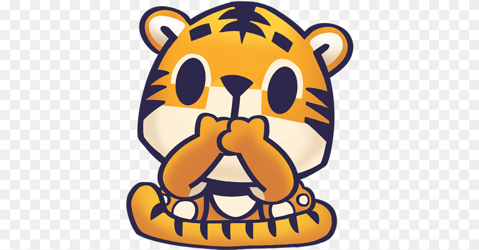 Baby Tiger Stickers For Kids Park Messages Sticker 4 Siberian Tiger, Plush, Toy, Mascot Free Png