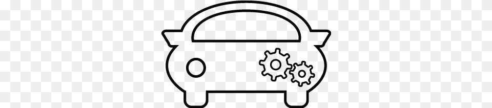 Baby Toy Car Taxi Travel Transport Icon Line Art, Blackboard Png