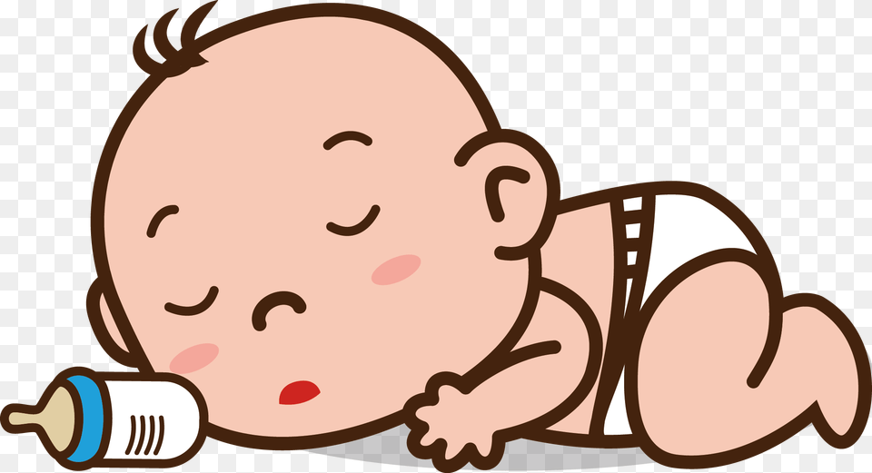 Baby Tummy Infant Sleep Baby Sleeping Cartoon, Person, Crawling Free Png