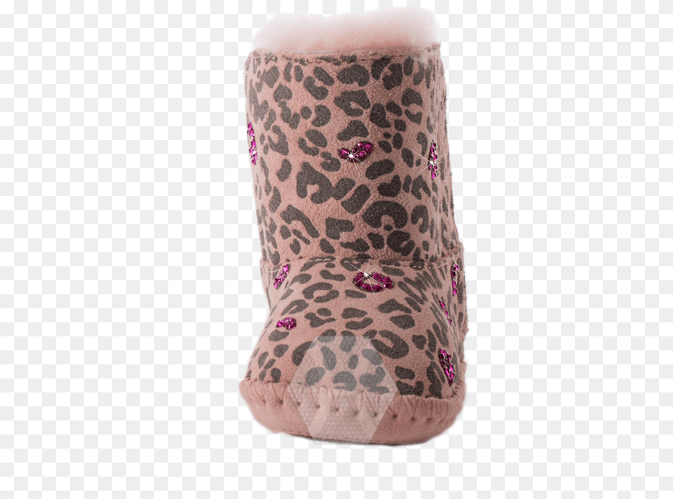 Baby Ugg Pink Leopard Snow Boot, Cushion, Home Decor, Clothing, Footwear Png