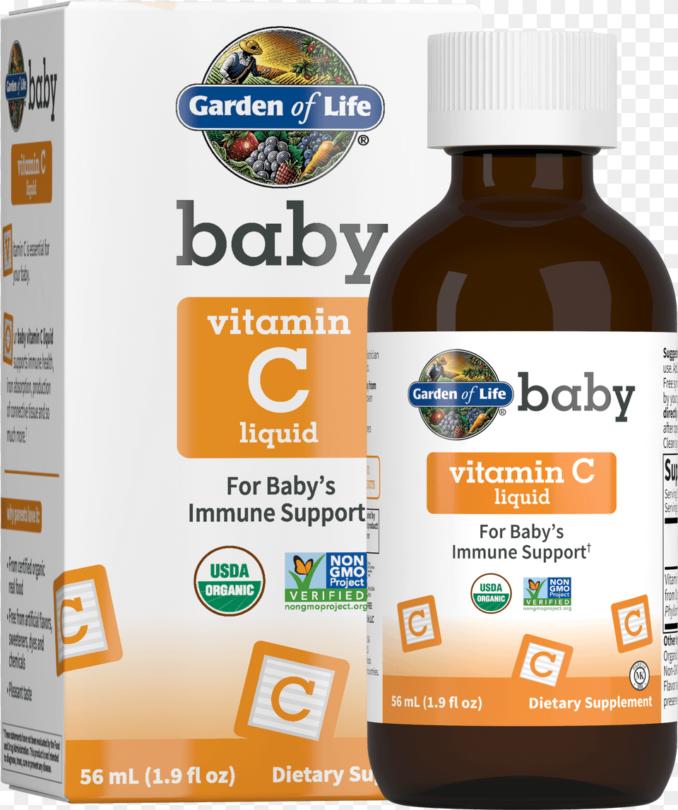 Baby Vitamin C Liquid, Food, Seasoning, Syrup, Bottle Free Png