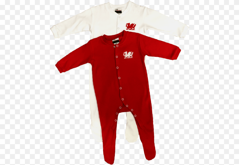 Baby Welsh Dragon Sleepsuits Cardigan, Clothing, Knitwear, Sweater, Shirt Png Image