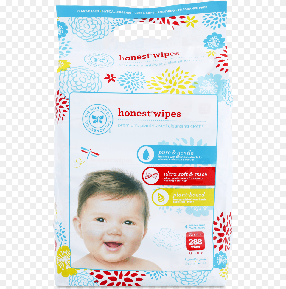 Baby Wipes 288 Count Honest Company Honest Wipes 288 Wipes, Person, Head, Face, Photography Png Image