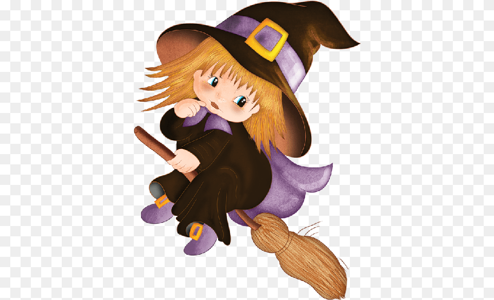 Baby Witches Cartoon Clip Art Images Transparent Background Cute Halloween Clipart, Adult, Female, Person, Woman Png