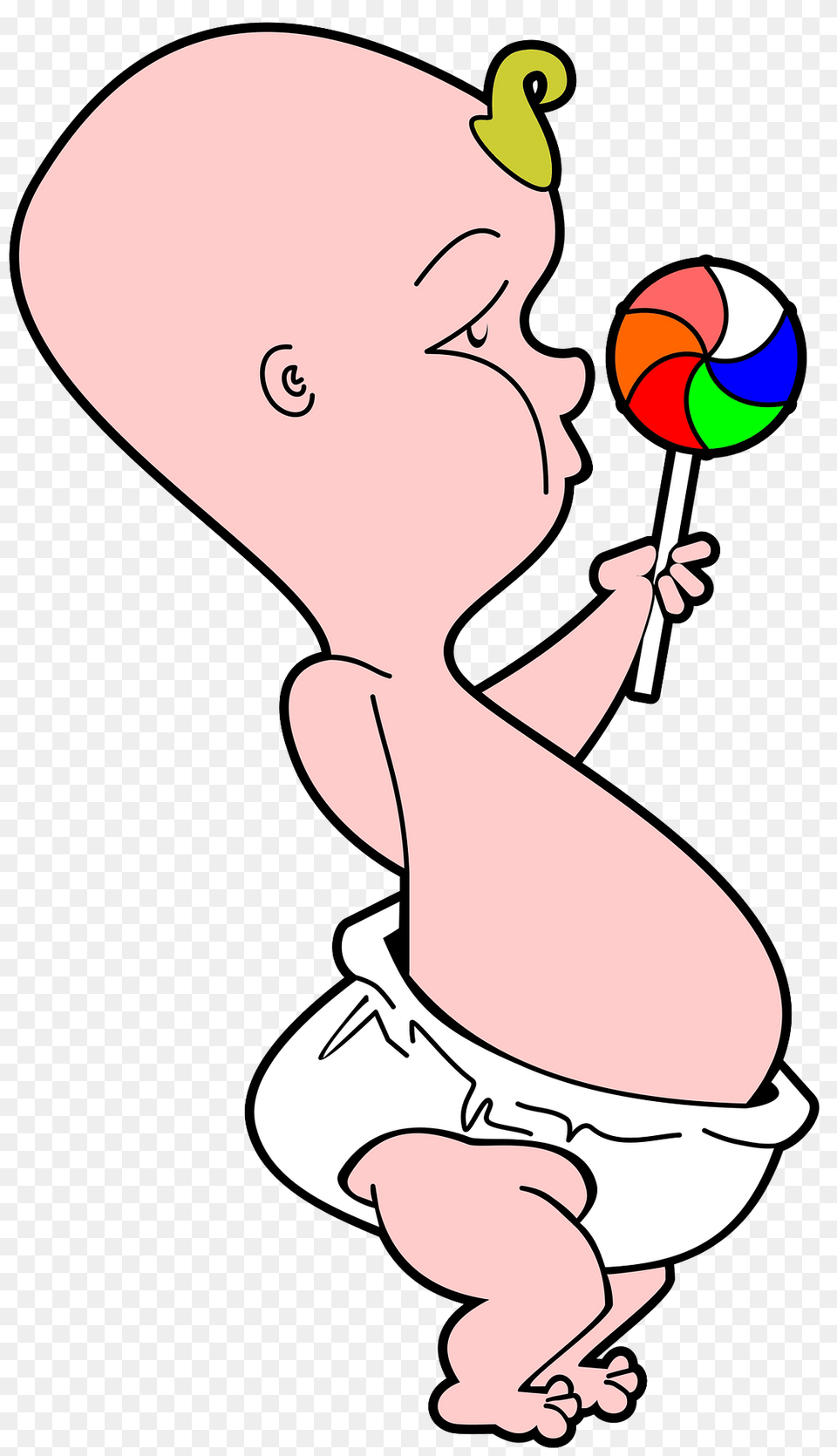 Baby With A Lollipop Clipart, Food, Person, Sweets, Candy Free Png