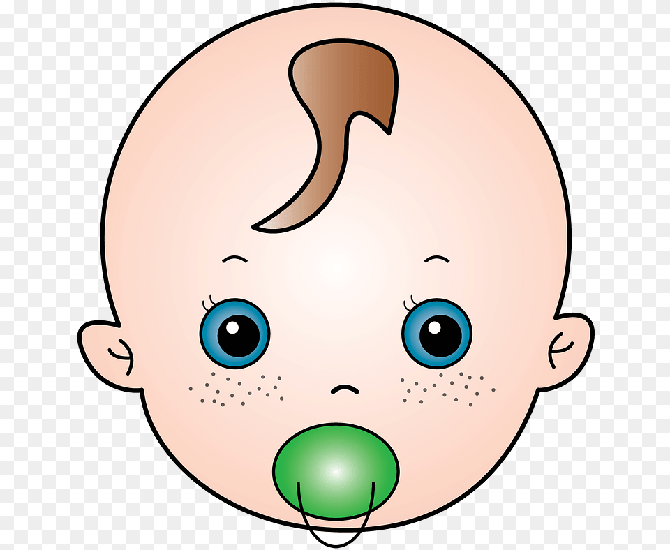 Baby With A Pacifier Clipart Infant Free Png Download