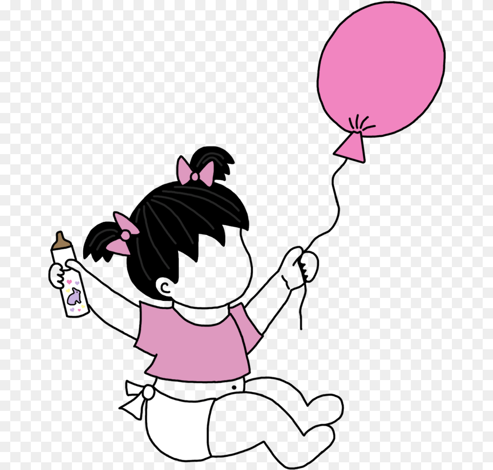 Baby With Baloons Clip Art, Balloon, Person, Astronomy, Moon Free Transparent Png