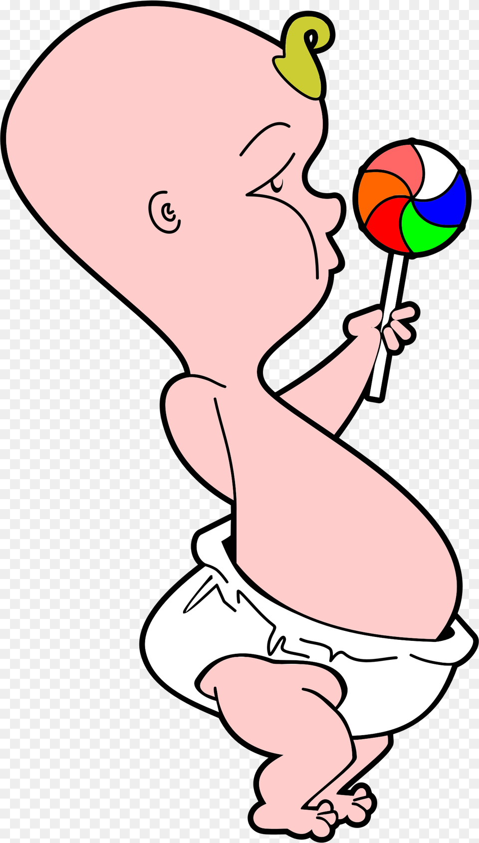 Baby With Pinwheel Lollipop Clip Arts Cartoon Baby With Candy, Food, Sweets, Person Free Png