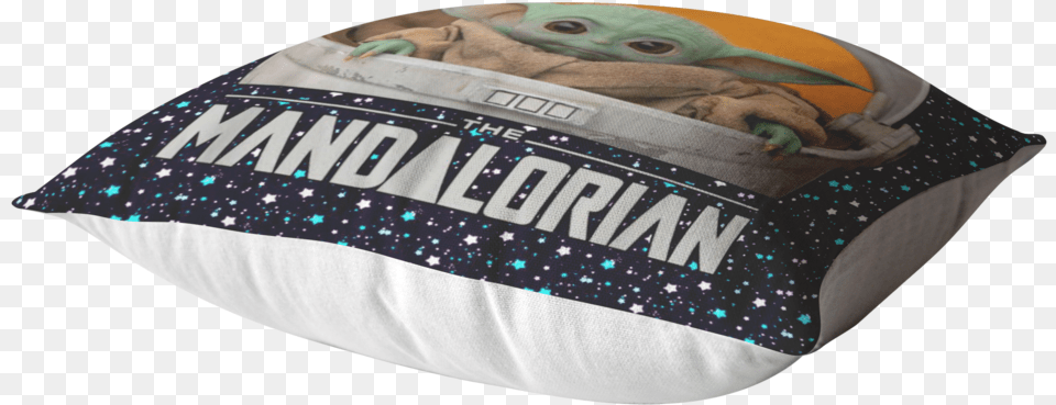 Baby Yoda Pillow Stars Tumblr Lampshade, Cushion, Home Decor, Person Free Png Download