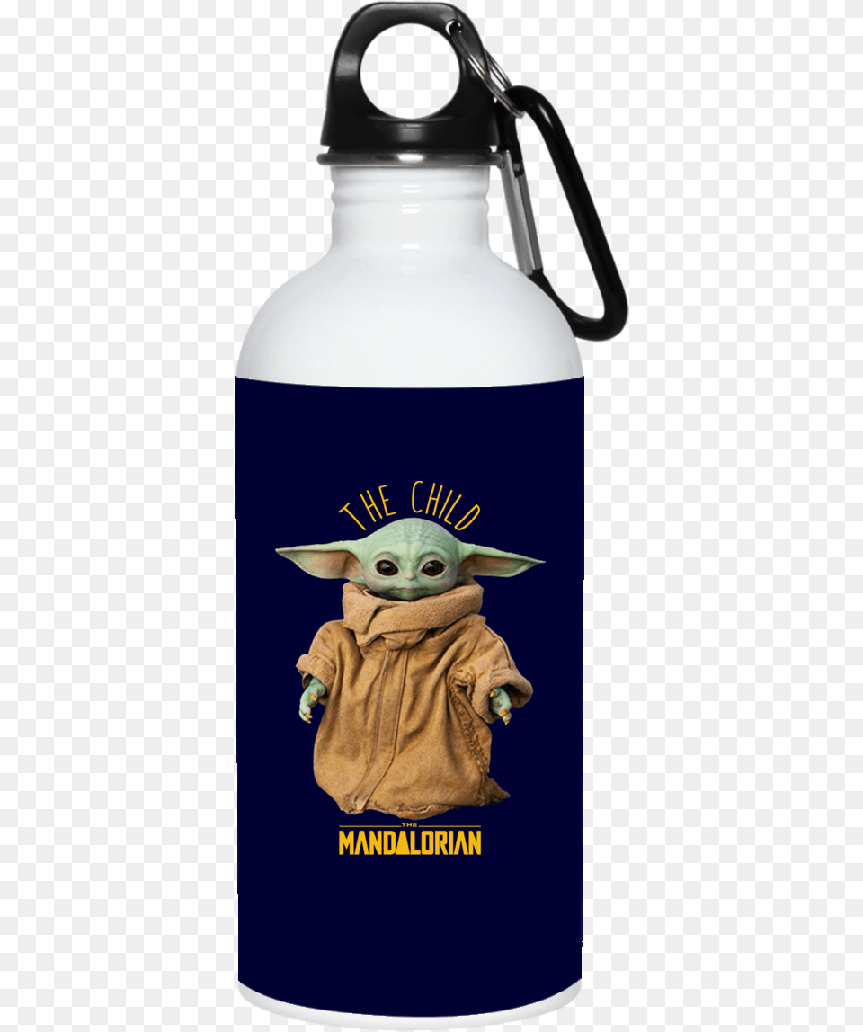 Baby Yoda The Mandalorian The Child Mug Necklace Funny Pics To Put On A Water Bottle, Animal, Bird, Water Bottle Free Png