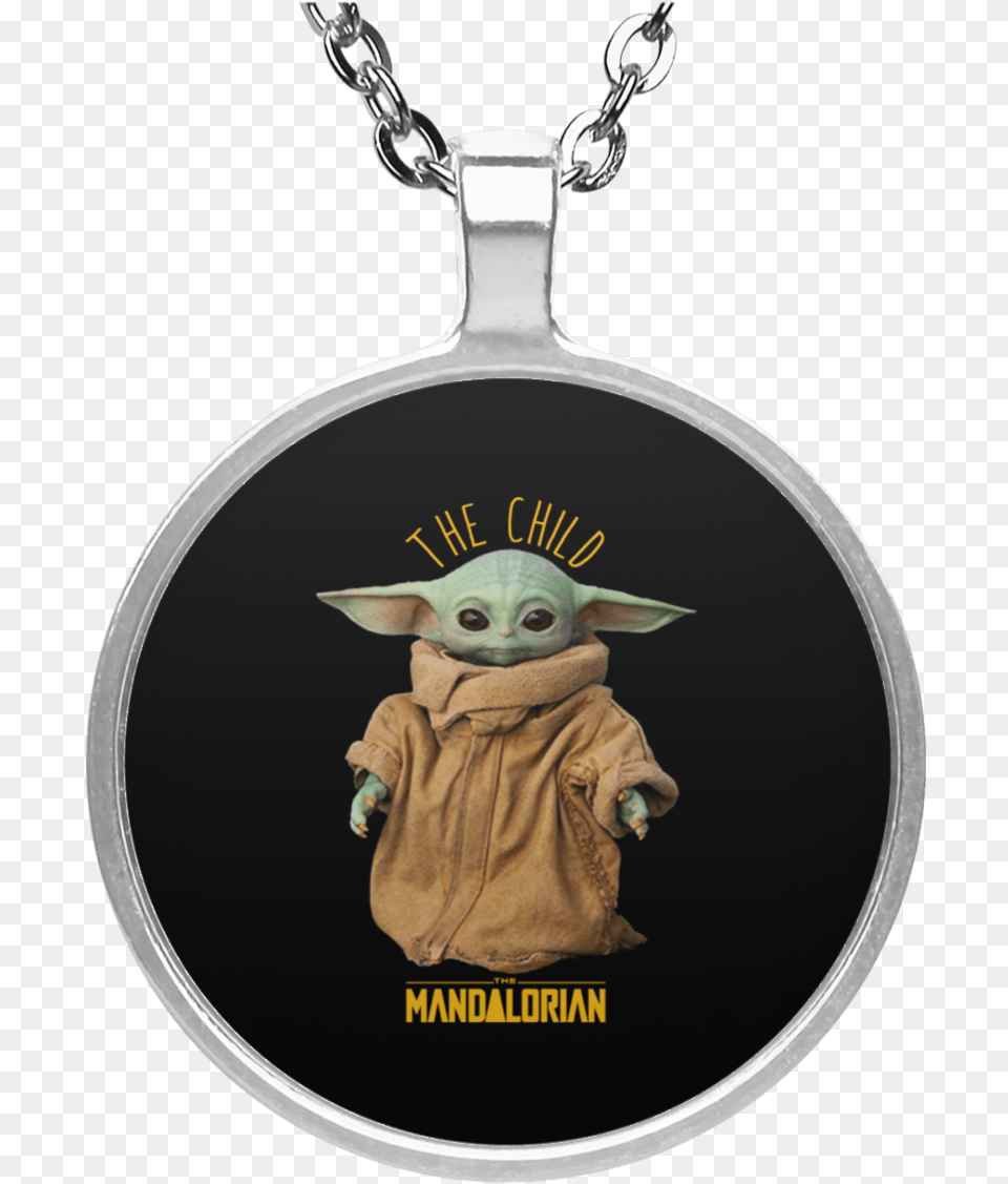 Baby Yoda The Mandalorian The Child Mug Necklace Transparent Baby Necklace, Accessories, Pendant, Jewelry, Animal Free Png