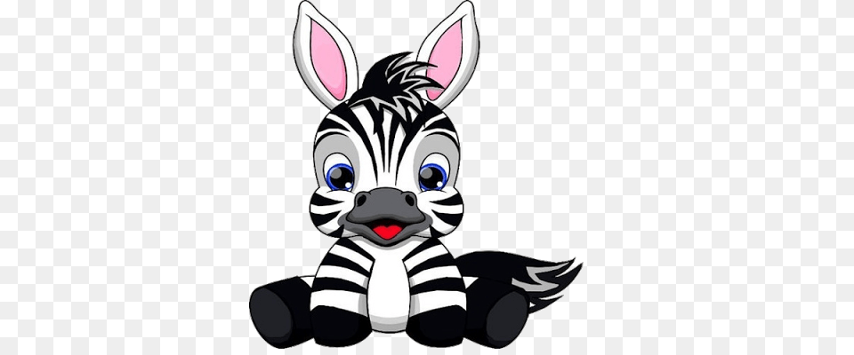 Baby Zebra Cartoon Image Group, Animal, Mammal, Wildlife Free Png