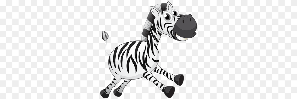 Baby Zebra Cartoon Image Group, Animal, Wildlife, Mammal, Stencil Free Png