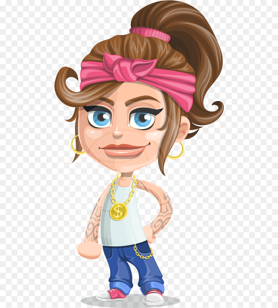 Babyb The Cute Gangster Girl Cartoon Characters As Gansters, Publication, Baby, Book, Comics Png