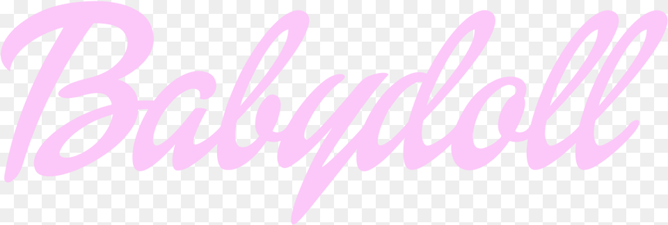 Babydoll Baby Doll Pink Writing Cursive Daddy Babydoll In Cursive, Text Free Transparent Png