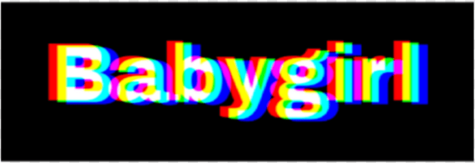 Babygirl Glitchaesthetic Censored Tumblrgrunge, Light, Neon Free Png