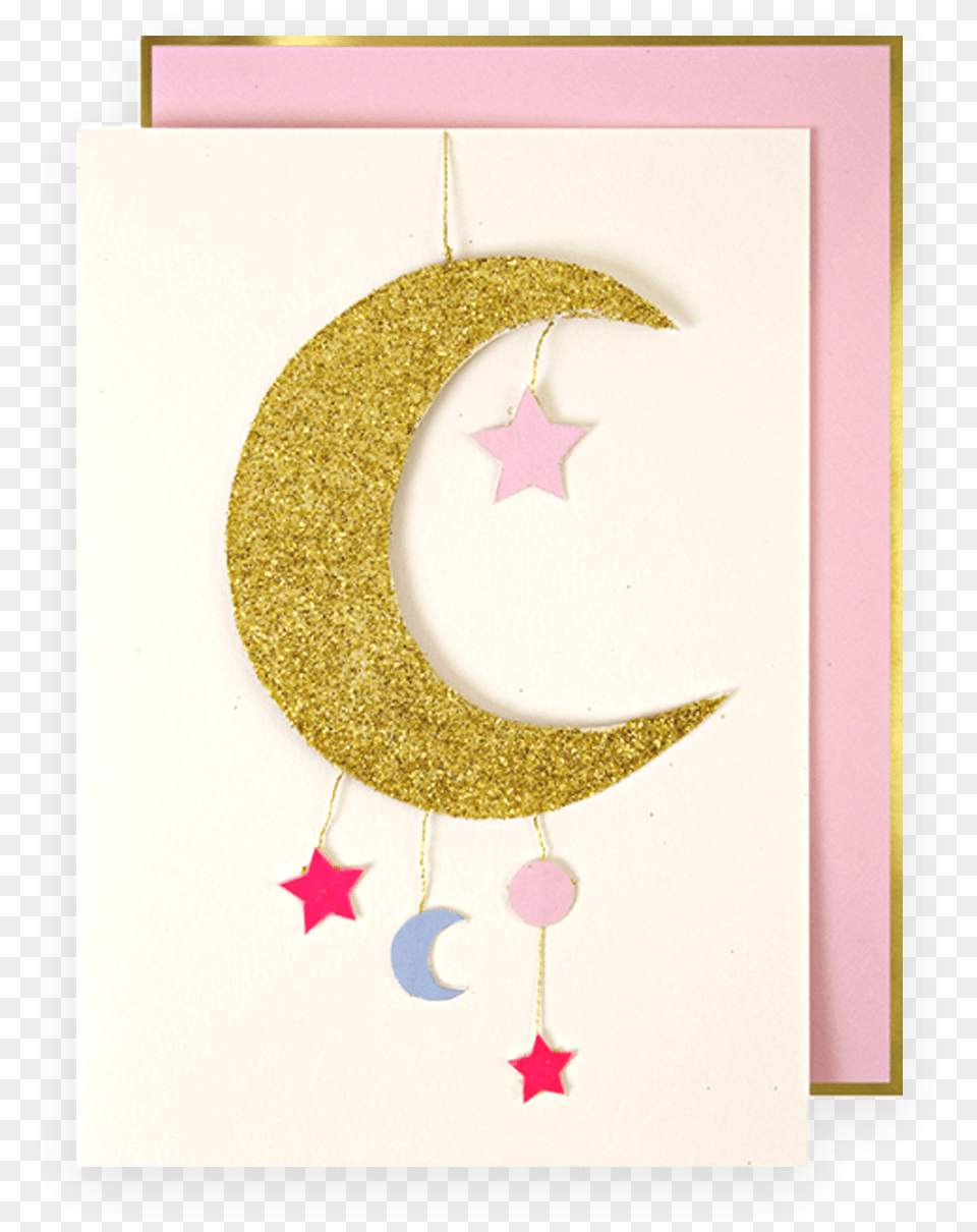 Babygirlcard Meri Meri Baby Girl Mobile Greeting Card, Accessories, Earring, Jewelry, Necklace Png Image