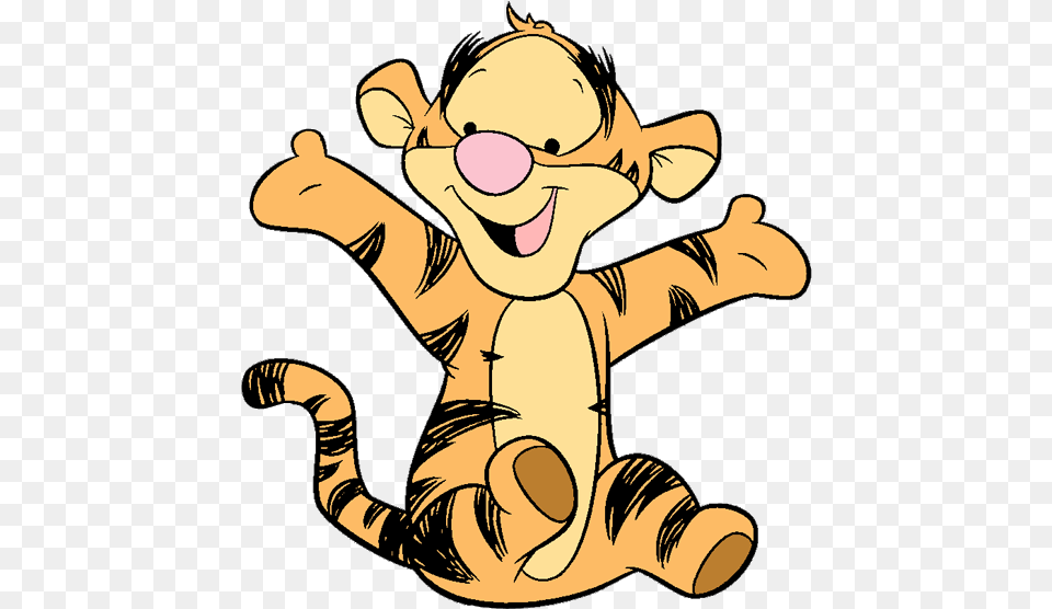 Babying Clipart Winnie The Pooh Baby Tigger Winnie The Pooh, Person, Cartoon Free Png Download