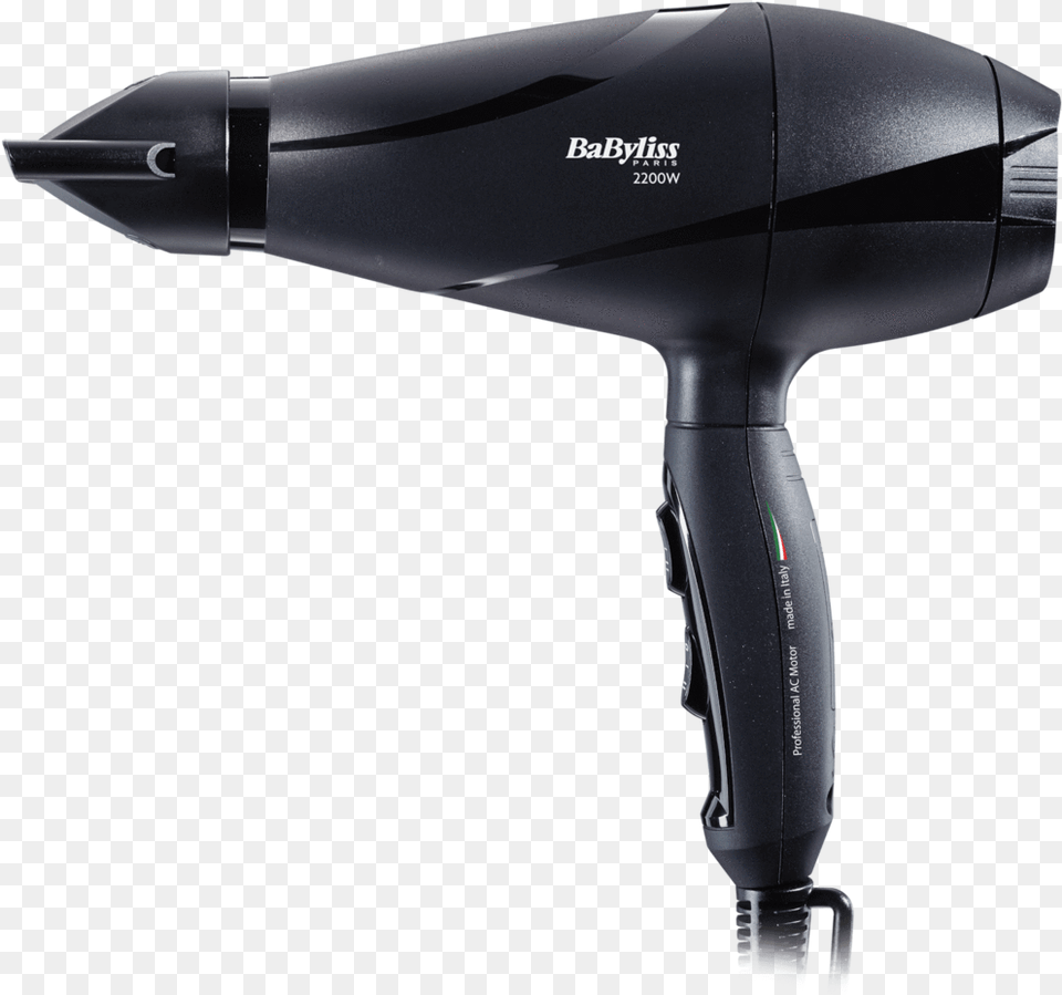 Babyliss Pro Silence Volume Dryer 6613de Feel Hair Dryer, Appliance, Blow Dryer, Device, Electrical Device Free Png