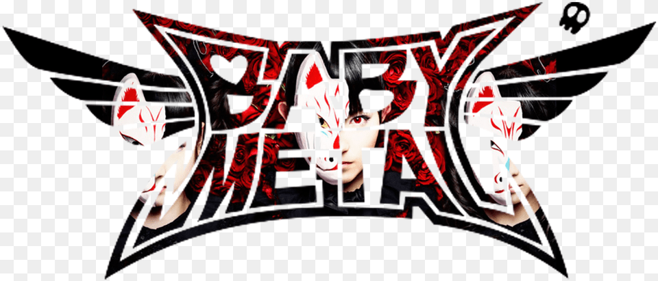 Babymetal Megitsune Logo Babymetal, Book, Comics, Publication, Face Free Transparent Png