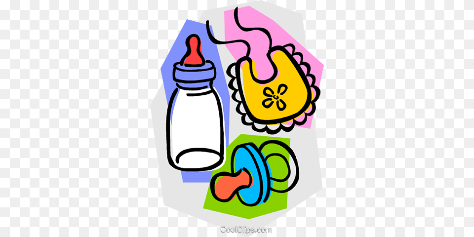Babys Bottle With Soother And Bib Royalty Vector Clip Art, Dynamite, Weapon Free Png