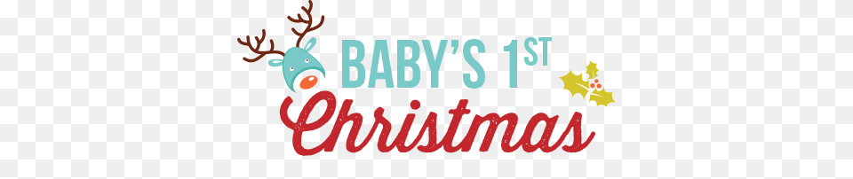 Babys Christmas Linky, Text Free Transparent Png