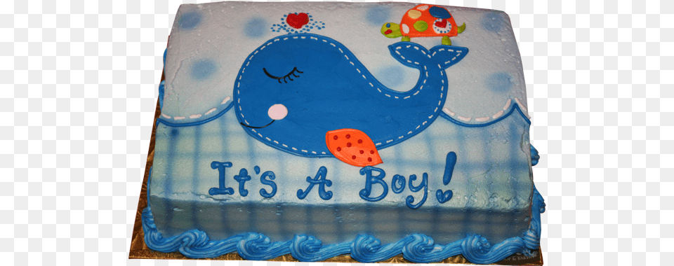 Babyshowertwelve 2 Its A Boy Whale Cake Full Size Birthday Cake, Birthday Cake, Cream, Dessert, Food Free Transparent Png