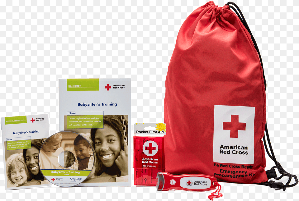 Babysitters Training Deluxe Student Kit American Red Cross Babysitter39s Training Handbook Book, First Aid, Logo, Red Cross, Symbol Png