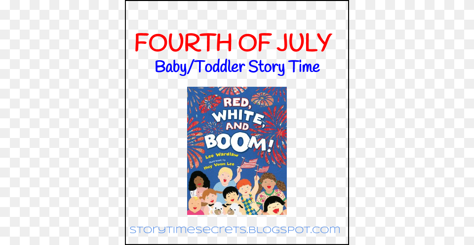 Babytoddler Story Time 7312 Red White And Boom By Lee Wardlaw, Advertisement, Poster, Baby, Person Png Image