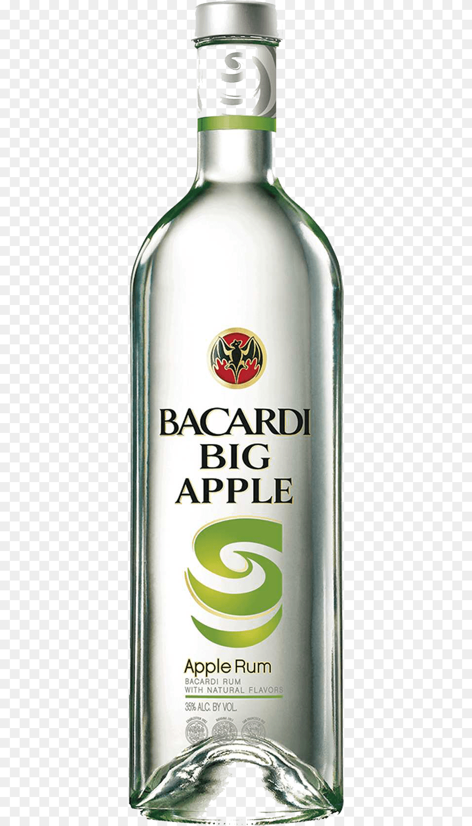 Bacardi Big Apple Bacardi Rum Big Apple, Alcohol, Beverage, Liquor, Gin Png