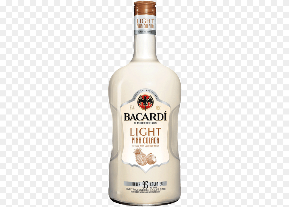 Bacardi Light Pina Colada, Alcohol, Beverage, Liquor, Bottle Png Image