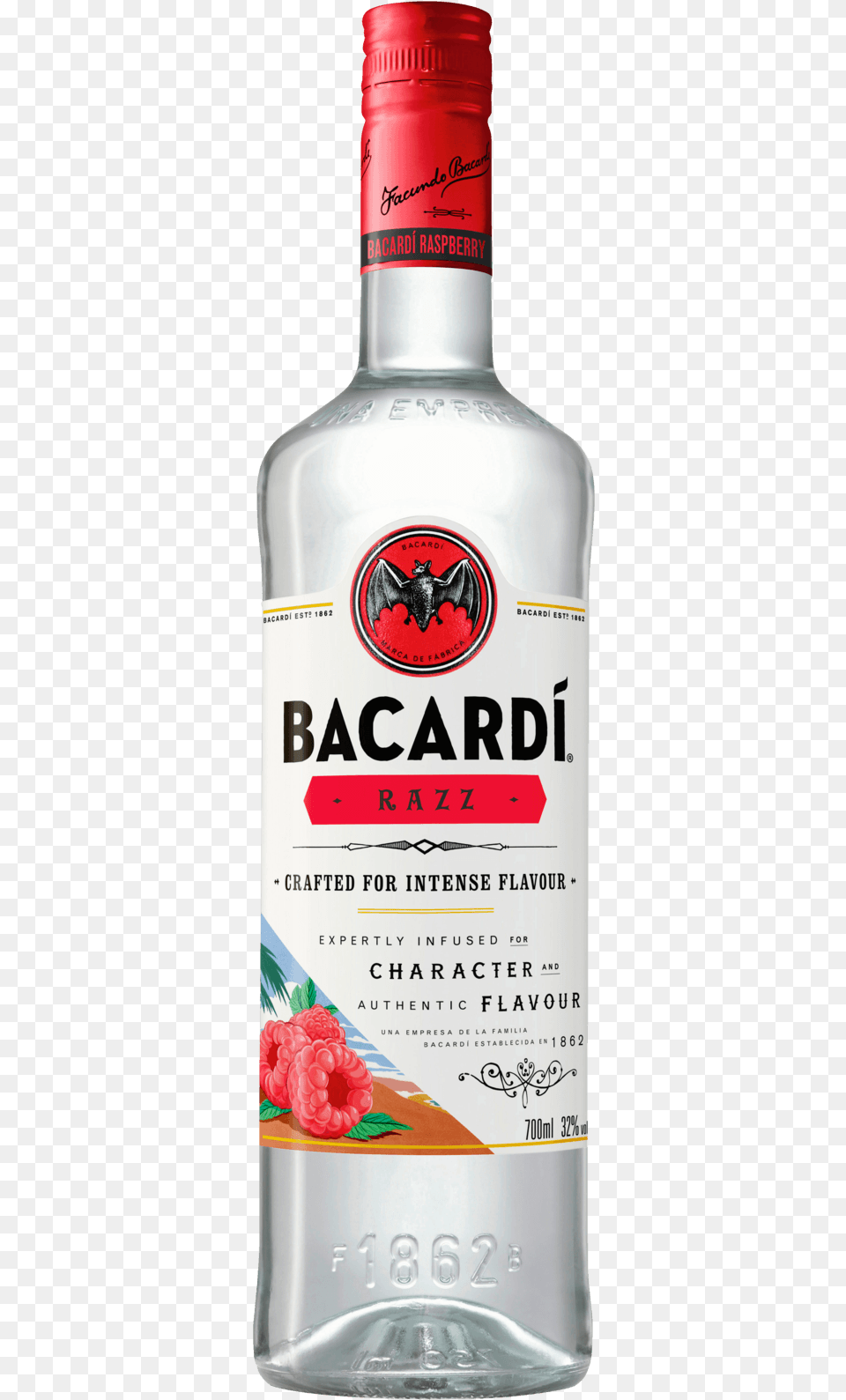 Bacardi Razz, Alcohol, Beverage, Gin, Liquor Free Png Download