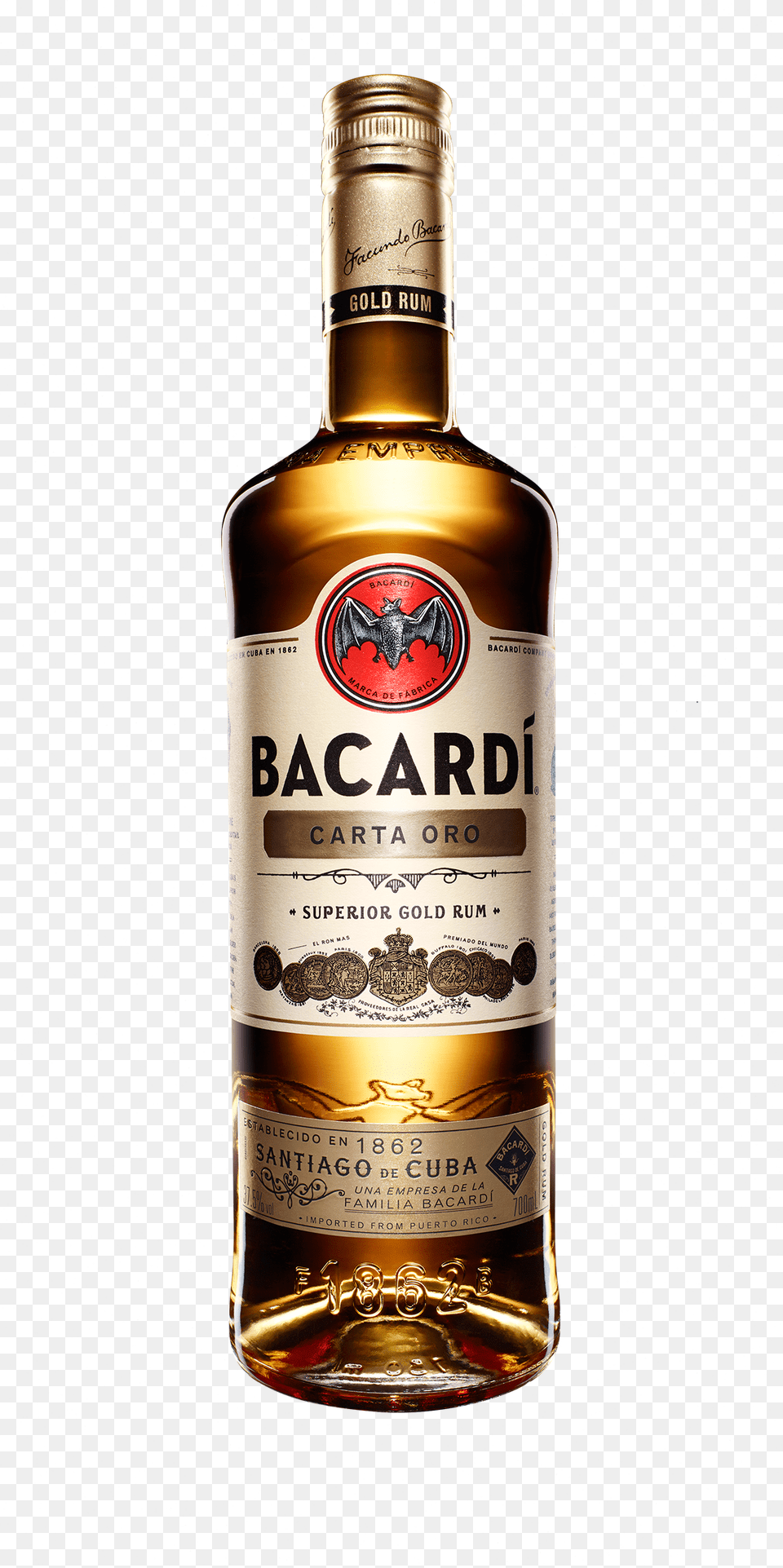 Bacardi Rum Puerto Rico, Alcohol, Beverage, Liquor, Bottle Free Transparent Png