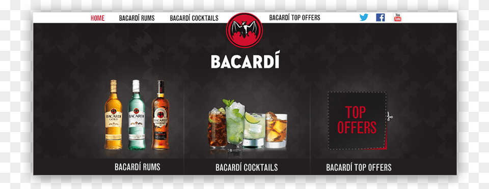 Bacardi Rum Uk Bacardi, Alcohol, Beer, Beverage, Liquor Png Image