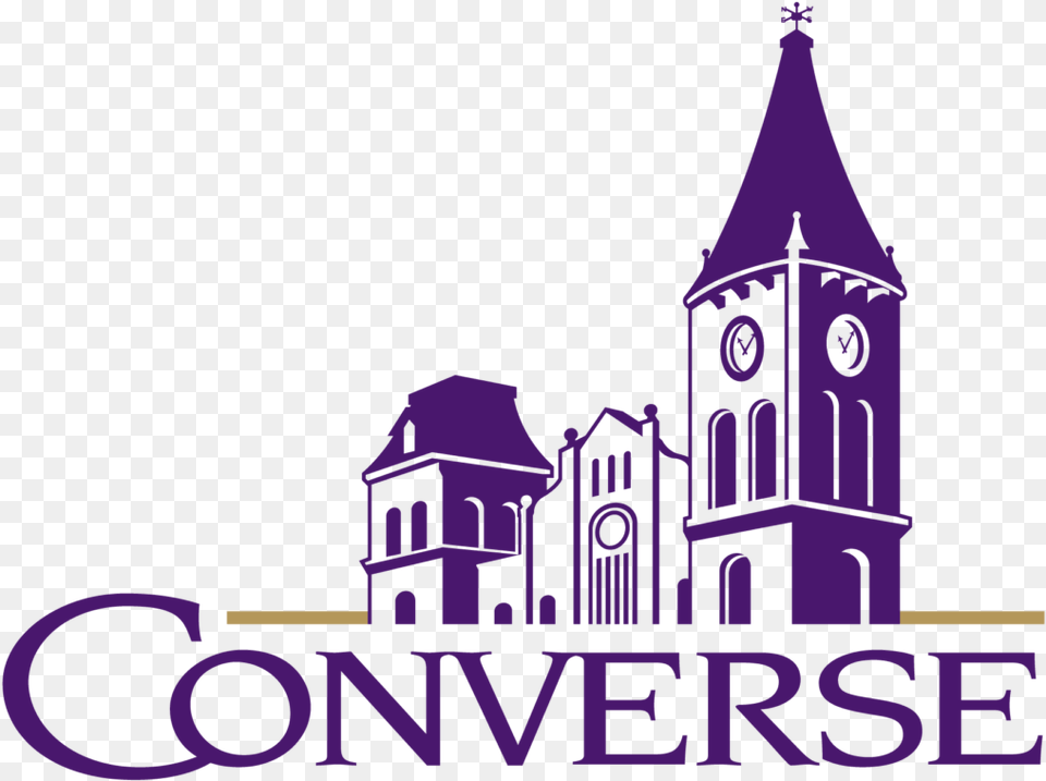 Bachelor Of Arts In Art Therapy Converse College Logo, Architecture, Building, Clock Tower, Spire Free Transparent Png