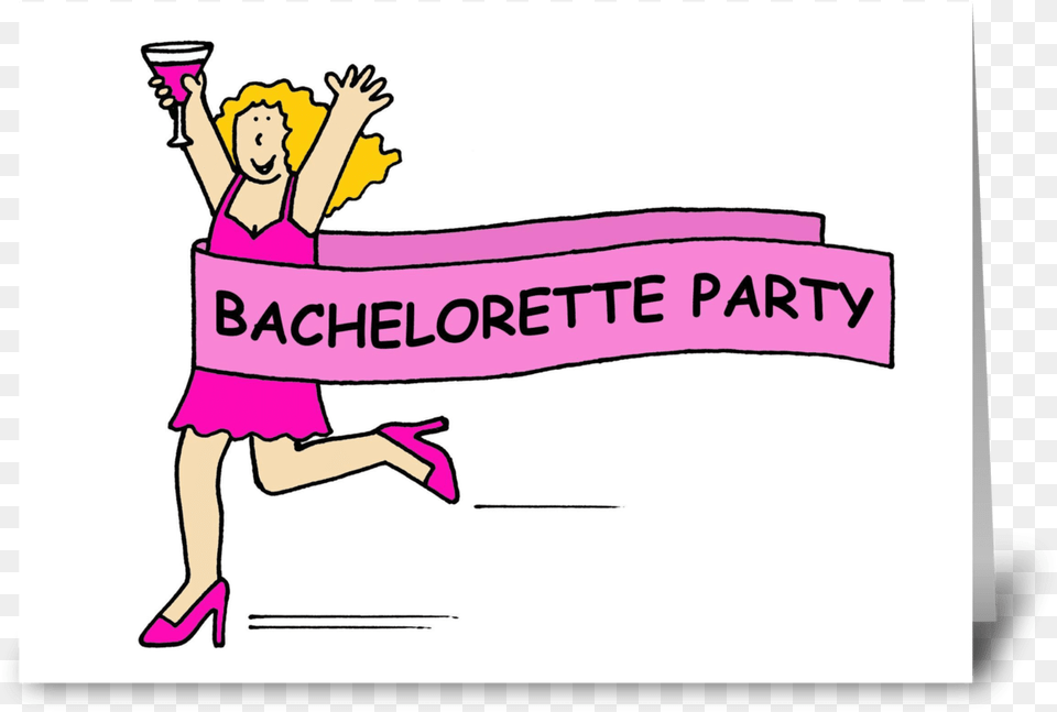 Bachelorette Party Invitation Girls Night Out Cartoon, Baby, Person, Face, Head Png Image
