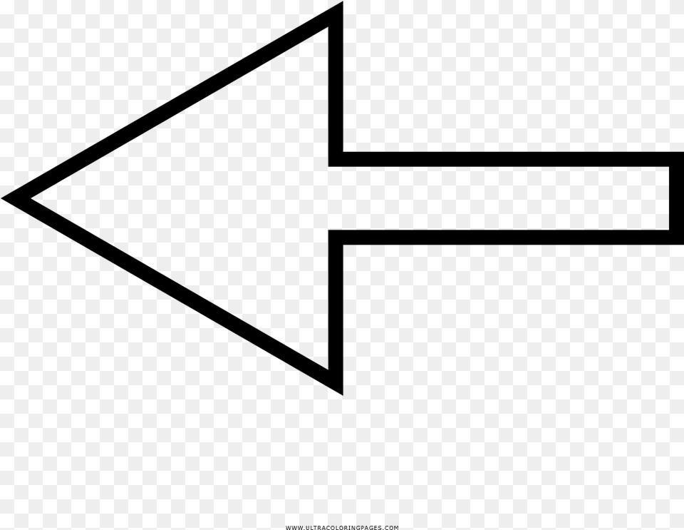 Back Arrow Coloring, Gray Free Png Download