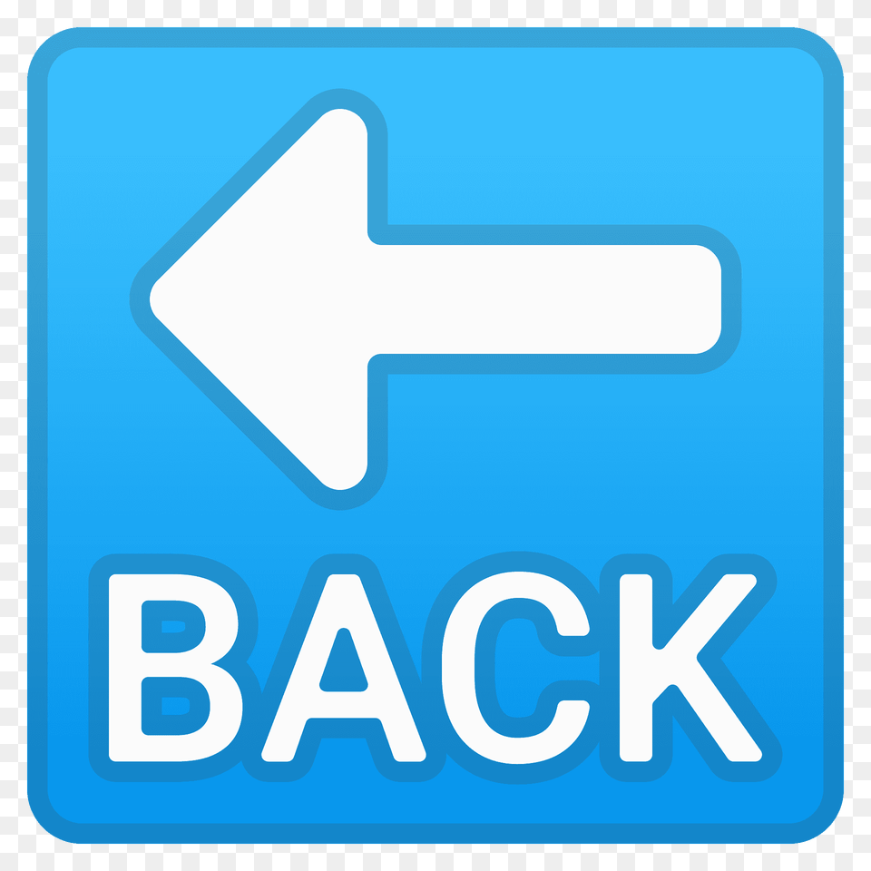 Back Arrow Emoji Clipart, Sign, Symbol, Road Sign Png Image