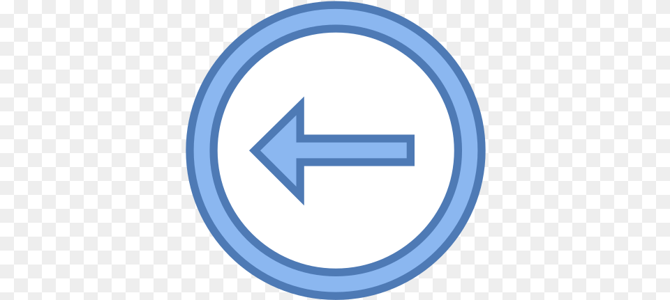 Back Arrow Icon Vertical, Sign, Symbol, Disk, Road Sign Free Png Download