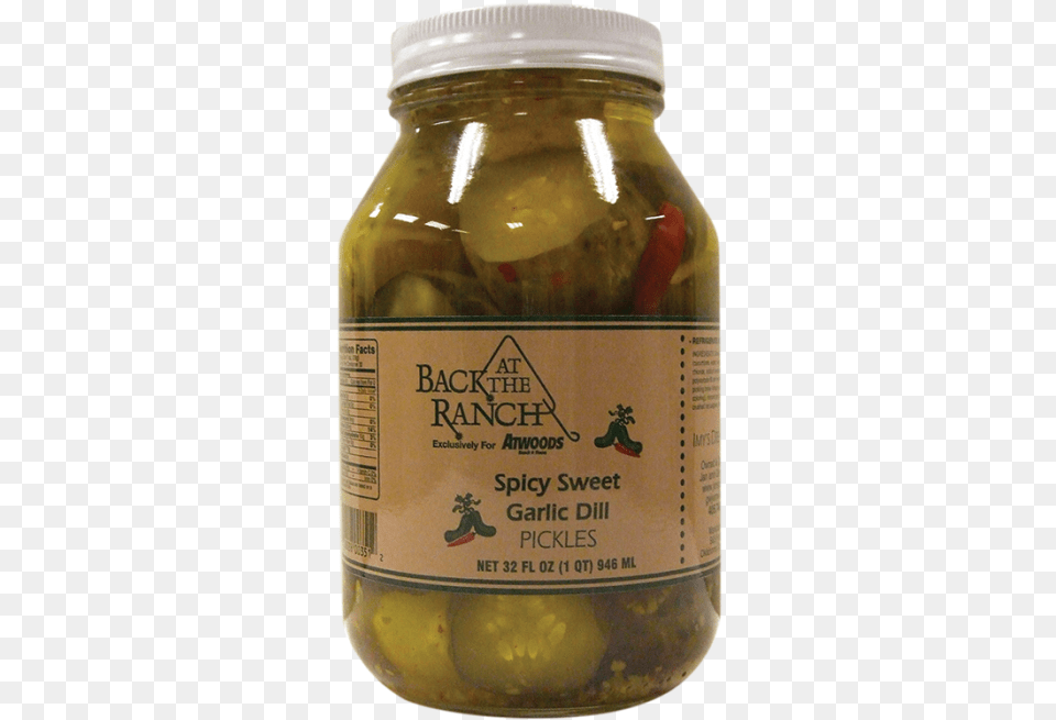 Back At The Ranch Spicy Sweet Garlic Dill Pickles Garlic, Food, Pickle, Relish Free Png