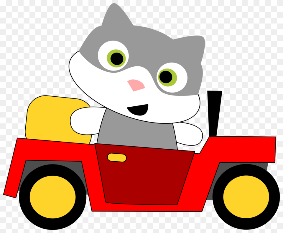 Back Car Clipart Clip Art Cat Christmas Winging, Bulldozer, Machine Free Transparent Png