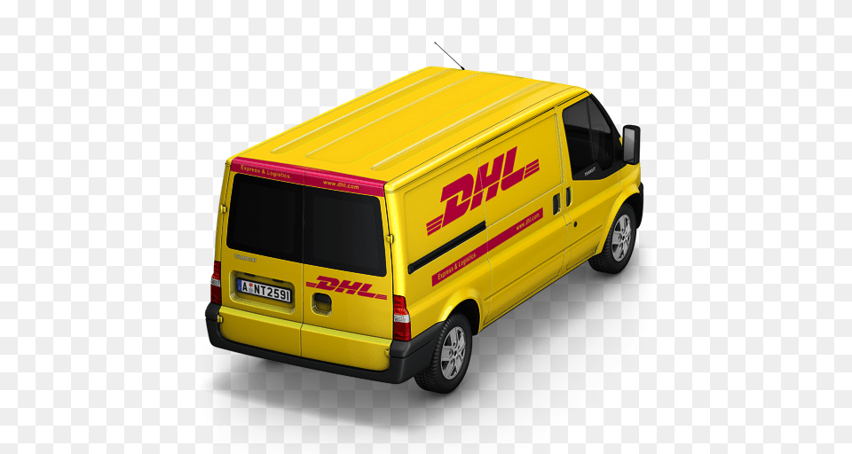 Back Dhl Icon, Transportation, Van, Vehicle, Moving Van Png Image
