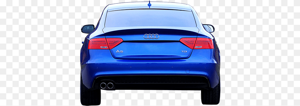 Back Elevation Of Blue Audi Immediate Entourage Car Back Side, Bumper, Transportation, Vehicle, License Plate Free Transparent Png