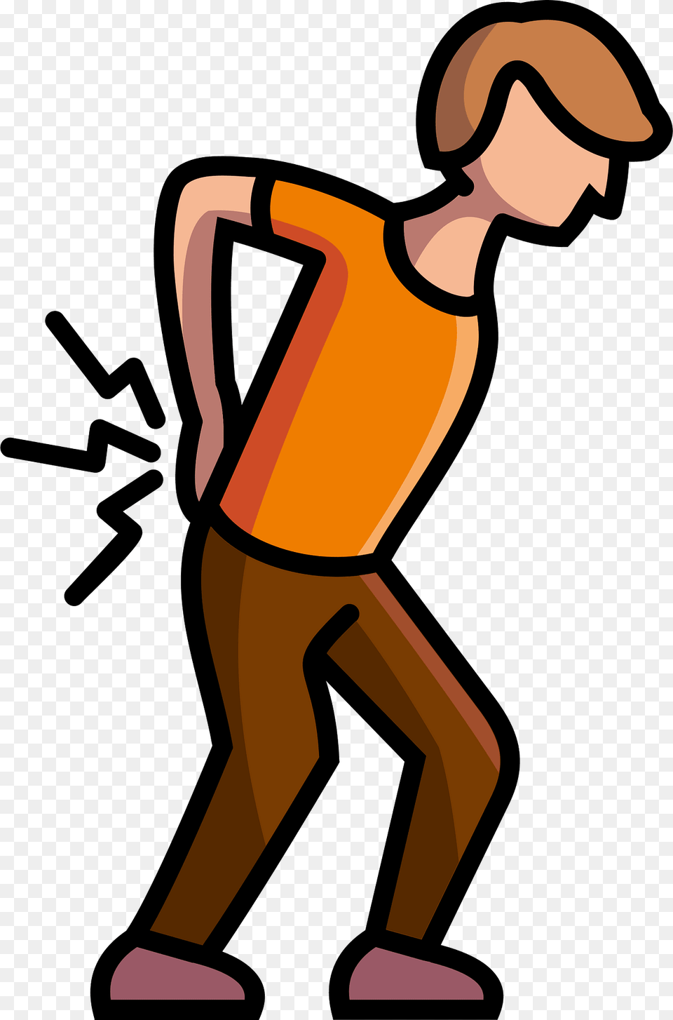 Back Injury Clipart, Person, Walking, Dynamite, Weapon Png Image