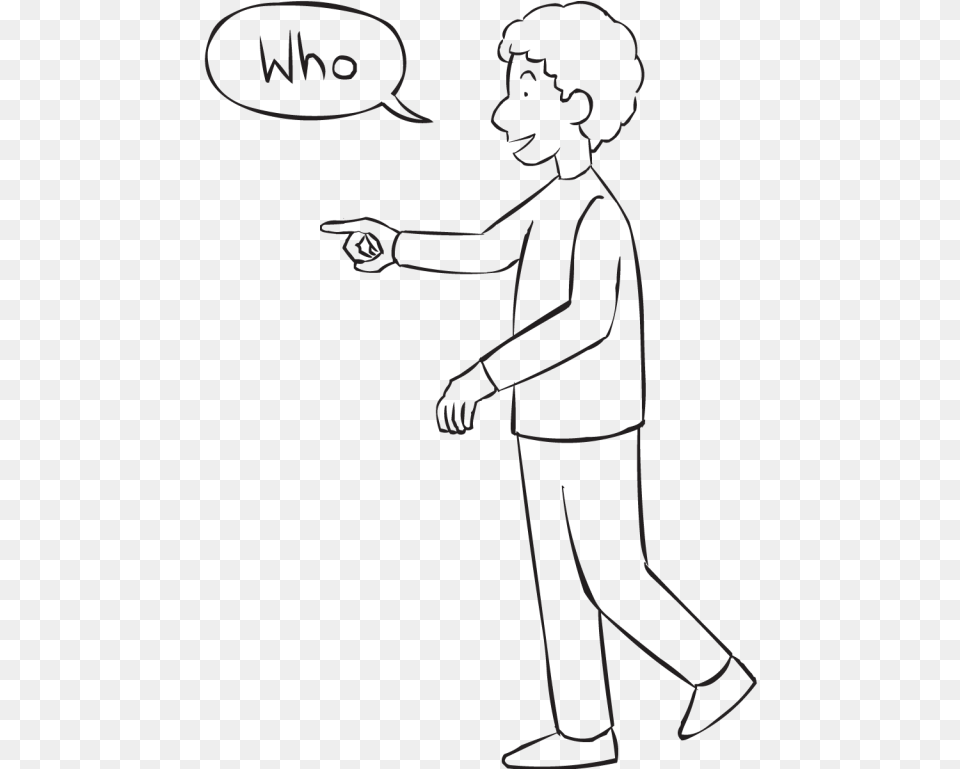 Back Man Pointing To Another Person Asking Who Are Standing, Body Part, Hand, Face, Head Free Png