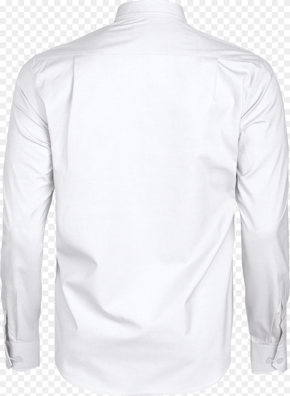 Back Men White Shirt, Clothing, Dress Shirt, Long Sleeve, Sleeve Free Transparent Png