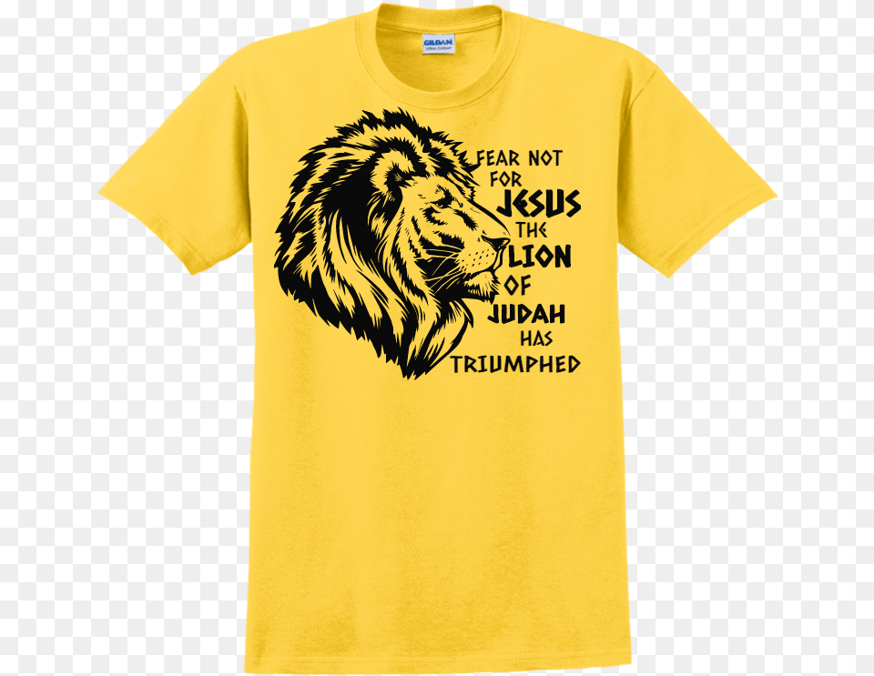 Back Negative Space In A Lion, Clothing, T-shirt, Animal, Mammal Free Transparent Png